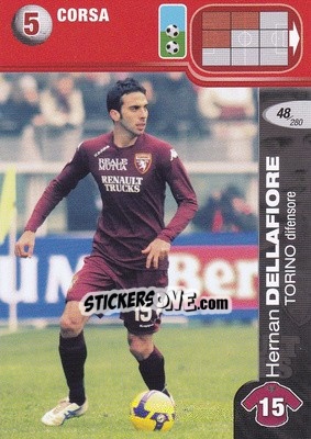 Cromo Hernan Dellafiore - Calciatori Challenge 2008-2009 - Panini