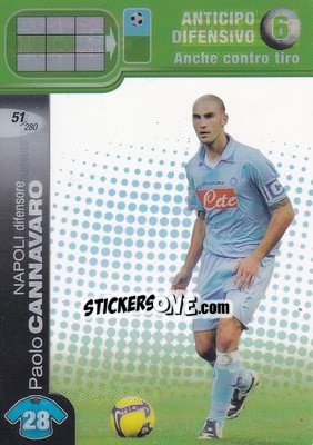 Sticker Paolo Cannavaro - Calciatori Challenge 2008-2009 - Panini