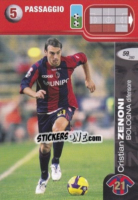 Cromo Cristian Zenoni - Calciatori Challenge 2008-2009 - Panini