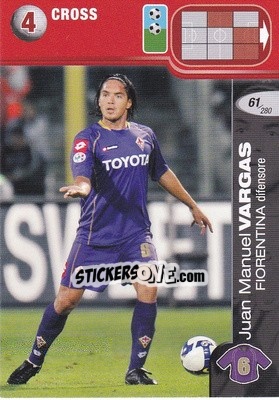 Sticker Juan Manuel Vargas - Calciatori Challenge 2008-2009 - Panini