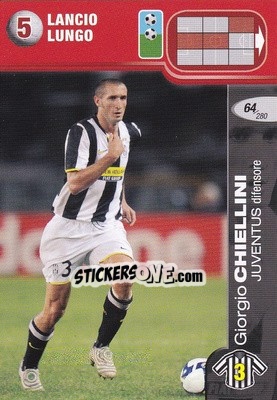 Sticker Giorgio Chiellini - Calciatori Challenge 2008-2009 n. 64 - Panini