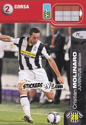 Sticker Cristian Molinaro - Calciatori Challenge 2008-2009 n. 71 - Panini