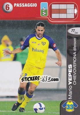 Cromo Mario Yepes - Calciatori Challenge 2008-2009 - Panini