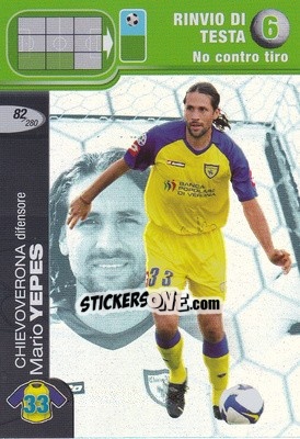 Sticker Mario Yepes - Calciatori Challenge 2008-2009 - Panini