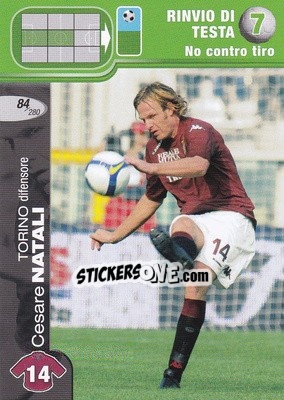 Sticker Cesare Natali - Calciatori Challenge 2008-2009 - Panini