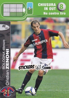 Sticker Cristian Zenoni - Calciatori Challenge 2008-2009 - Panini