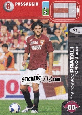 Sticker Francesco Pratali - Calciatori Challenge 2008-2009 - Panini
