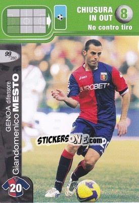 Sticker Giandomenico Mesto - Calciatori Challenge 2008-2009 - Panini