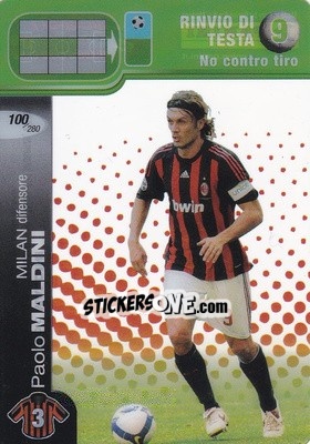 Figurina Paolo Maldini - Calciatori Challenge 2008-2009 - Panini