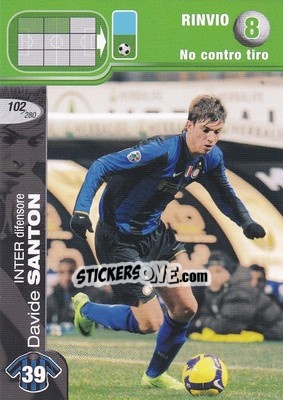 Cromo Davide Santon - Calciatori Challenge 2008-2009 - Panini