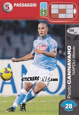 Cromo Paolo Cannavaro - Calciatori Challenge 2008-2009 - Panini