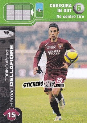 Sticker Hernan Dellafiore - Calciatori Challenge 2008-2009 - Panini