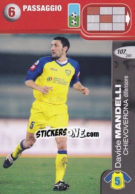 Sticker Davide Mandelli - Calciatori Challenge 2008-2009 - Panini