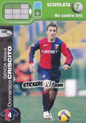 Cromo Domenico Criscito - Calciatori Challenge 2008-2009 - Panini