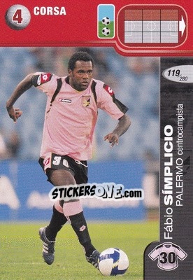 Sticker Fábio Símplicio - Calciatori Challenge 2008-2009 - Panini