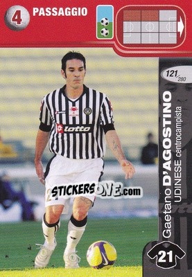 Sticker Gaetano D'Agostino - Calciatori Challenge 2008-2009 - Panini