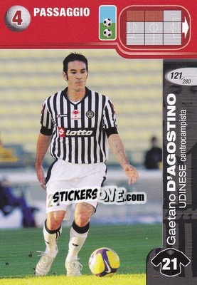 Cromo Gaetano D'Agostino - Calciatori Challenge 2008-2009 - Panini