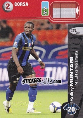 Sticker Sulley Muntari - Calciatori Challenge 2008-2009 - Panini