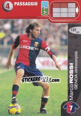 Sticker Marco Rossi - Calciatori Challenge 2008-2009 - Panini