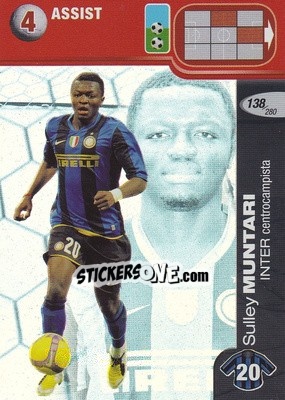 Cromo Sulley Muntari - Calciatori Challenge 2008-2009 - Panini