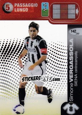 Sticker Simone Vergassola - Calciatori Challenge 2008-2009 - Panini