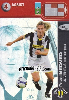 Cromo Pavel Nedved - Calciatori Challenge 2008-2009 - Panini