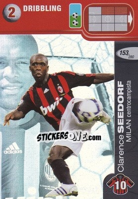 Sticker Clarence Seedorf - Calciatori Challenge 2008-2009 - Panini