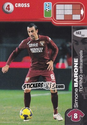 Sticker Simone Barone - Calciatori Challenge 2008-2009 - Panini