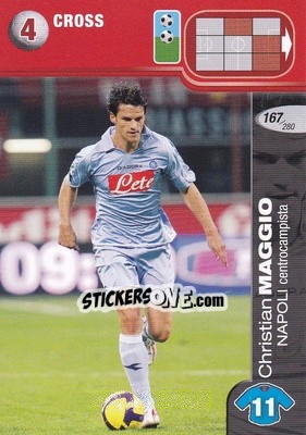 Sticker Christian Maggio - Calciatori Challenge 2008-2009 - Panini