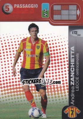 Sticker Andrea Zanchetta - Calciatori Challenge 2008-2009 - Panini