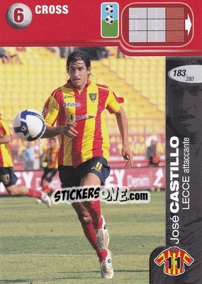 Sticker José Castillo - Calciatori Challenge 2008-2009 n. 183 - Panini