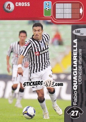 Sticker Fabio Quagliarella - Calciatori Challenge 2008-2009 n. 188 - Panini