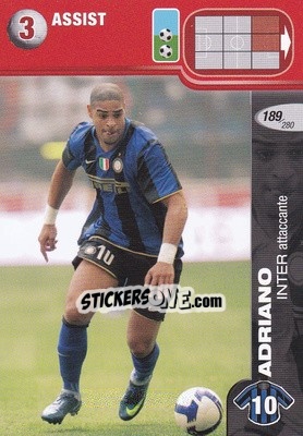 Sticker Adriano - Calciatori Challenge 2008-2009 - Panini