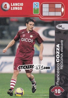 Sticker Francesco Cozza - Calciatori Challenge 2008-2009 - Panini