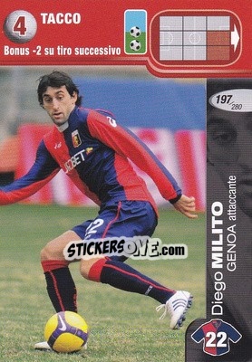 Sticker Diego Milito - Calciatori Challenge 2008-2009 - Panini