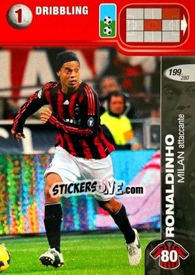Sticker Ronaldinho - Calciatori Challenge 2008-2009 n. 199 - Panini