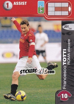 Figurina Francesco Totti - Calciatori Challenge 2008-2009 - Panini