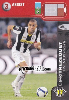 Sticker David Trezeguet - Calciatori Challenge 2008-2009 n. 206 - Panini