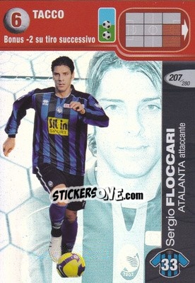 Sticker Sergio Floccari - Calciatori Challenge 2008-2009 - Panini