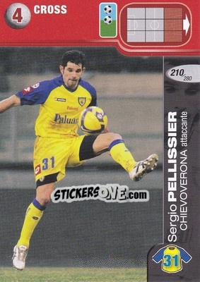 Cromo Sergio Pellissier - Calciatori Challenge 2008-2009 - Panini