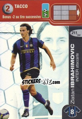 Sticker Zlatan Ibrahimovic - Calciatori Challenge 2008-2009 n. 211 - Panini