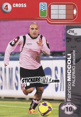 Cromo Fabrizio Miccoli - Calciatori Challenge 2008-2009 - Panini