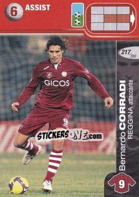 Sticker Bernardo Corradi - Calciatori Challenge 2008-2009 - Panini