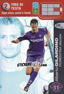 Cromo Alberto Gilardino - Calciatori Challenge 2008-2009 - Panini