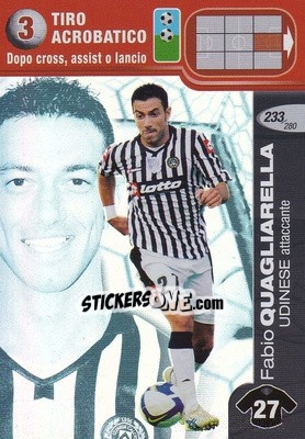 Sticker Fabio Quagliarella - Calciatori Challenge 2008-2009 n. 233 - Panini