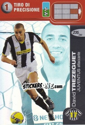 Sticker David Trezeguet - Calciatori Challenge 2008-2009 n. 235 - Panini