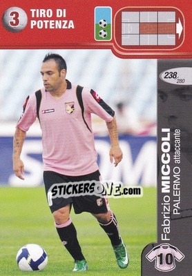 Cromo Fabrizio Miccoli - Calciatori Challenge 2008-2009 - Panini