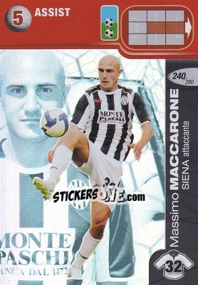 Cromo Massimo Maccarone - Calciatori Challenge 2008-2009 - Panini