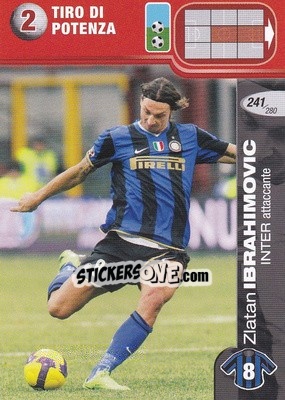 Sticker Zlatan Ibrahimovic - Calciatori Challenge 2008-2009 n. 241 - Panini