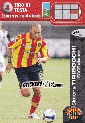 Sticker Simone Tiribocchi - Calciatori Challenge 2008-2009 - Panini